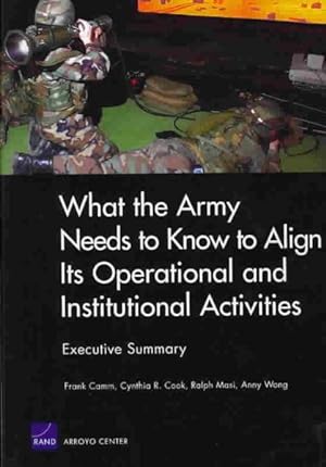 Seller image for What the Army Needs to Know to Align Its Operational and Institutional Activities : Executive Summary for sale by GreatBookPrices