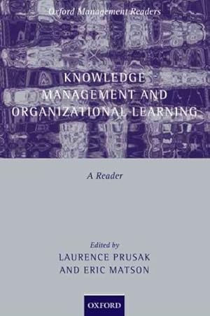Seller image for Knowledge Management And Organizational Learning : A Reader for sale by GreatBookPricesUK