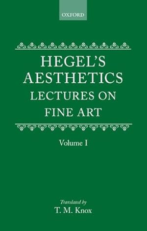 Imagen del vendedor de Aesthetics : Lectures on Fine Arts a la venta por GreatBookPrices