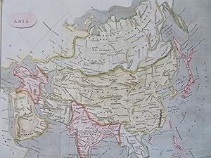 Asia Qing China British India Japan Korea Russia Persia Ottoman Empire 1804 map