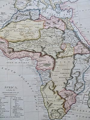 Africa Continent Abyssinia Barbary Coast Guinea Congo Madagascar 1807 map