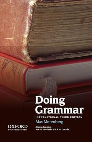 Seller image for Doing Grammar, Third Edition, International Edition for sale by GreatBookPrices