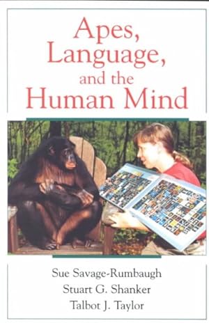 Imagen del vendedor de Apes, Language, and the Human Mind a la venta por GreatBookPrices