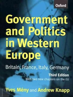 Bild des Verkufers fr Government and Politics in Western Europe : Britain, France, Italy, Germany zum Verkauf von GreatBookPrices