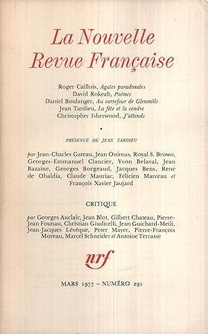 Seller image for La Nouvelle Revue Franaise Mars 1977 N 291 for sale by PRISCA