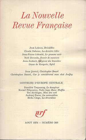 Seller image for La Nouvelle Revue Franaise - N 260 for sale by PRISCA