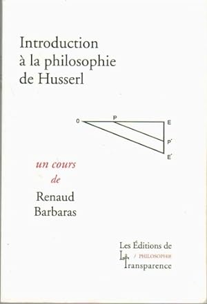 Bild des Verkufers fr Introduction  la philosophie de Husserl. zum Verkauf von FIRENZELIBRI SRL