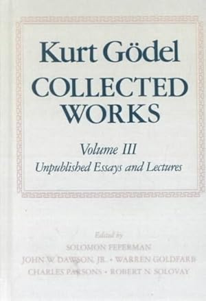 Bild des Verkufers fr Collected Works : Unpublished Essays and Lectures zum Verkauf von GreatBookPrices