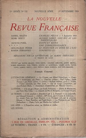 Bild des Verkufers fr La Nouvelle Revue Franaise Septembre 1924 N 132 zum Verkauf von PRISCA