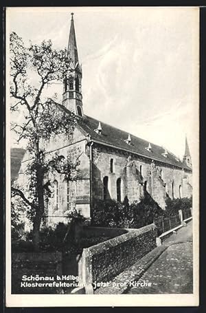 Ansichtskarte Schönau b. Hdlbg., Klosterrefektorium, jetzt prot. Kirche