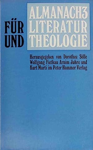 Seller image for Almanach 3 fr Literatur und Theologie. for sale by books4less (Versandantiquariat Petra Gros GmbH & Co. KG)