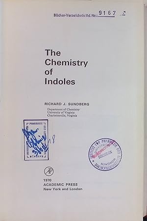 Seller image for The Chemistry of Indoles Organic Chemistry, vol. 18 for sale by books4less (Versandantiquariat Petra Gros GmbH & Co. KG)