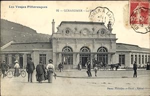 Ansichtskarte / Postkarte Gérardmer Lorraine Vosges, Bahnhof