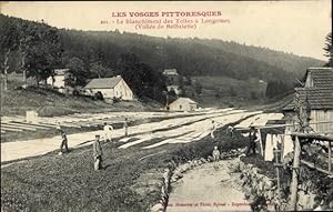 Ansichtskarte / Postkarte Longemer Lorraine Vosges, Stoffbleiche in Longemer