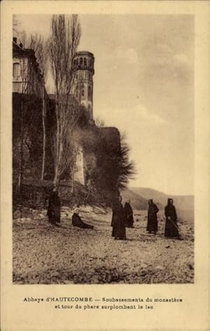 Ansichtskarte / Postkarte Saint Pierre de Curtille Savoie, Abtei Hautecombe, Soumbassements du mo...