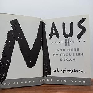 Seller image for Maus A Survivors Tale II: And Here My Troubles Began for sale by Orchard Bookshop [ANZAAB / ILAB]