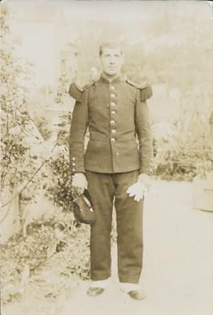 Foto Französischer Soldat in Uniform, Standportrait