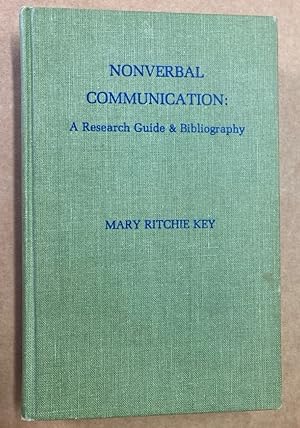Bild des Verkufers fr Nonverbal Communication: A Research Guide and Bibliography. zum Verkauf von Plurabelle Books Ltd