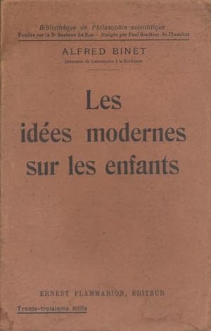 Image du vendeur pour Les ides modernes sur les enfants. mis en vente par Librairie Et Ctera (et caetera) - Sophie Rosire