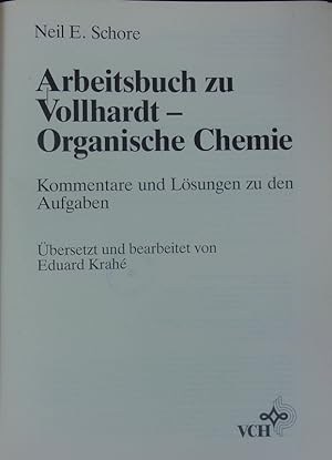 Immagine del venditore per Arbeitsbuch zu Vollhardt - Organische Chemie. venduto da Antiquariat Bookfarm