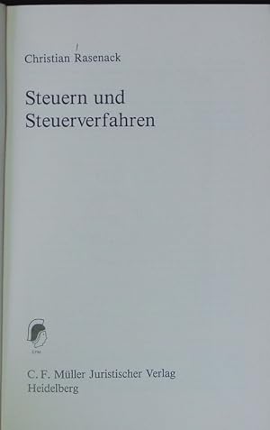 Seller image for Steuern und Steuerverfahren. for sale by Antiquariat Bookfarm