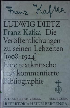 Seller image for Franz Kafka. for sale by Antiquariat Bookfarm