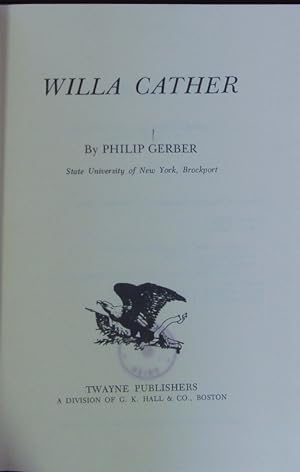Image du vendeur pour Willa Cather. mis en vente par Antiquariat Bookfarm