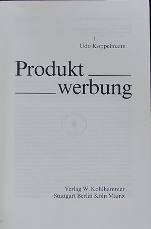 Seller image for Produktwerbung. for sale by Antiquariat Bookfarm