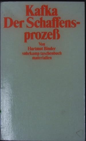 Image du vendeur pour Kafka. Der Schaffensproze. mis en vente par Antiquariat Bookfarm