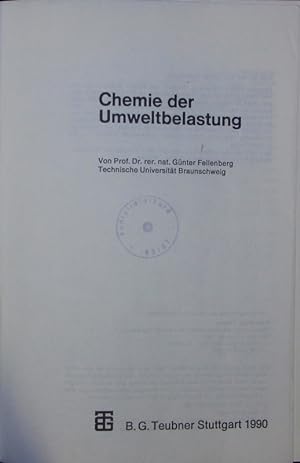 Chemie der Umweltbelastung.