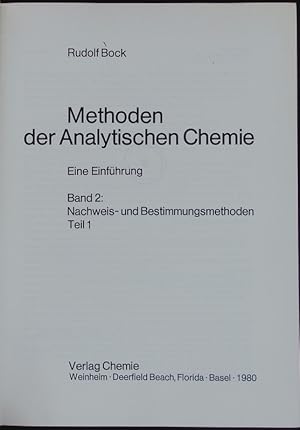 Seller image for Methoden der analytischen Chemie. for sale by Antiquariat Bookfarm