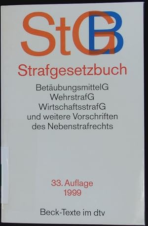 Seller image for Strafgesetzbuch. for sale by Antiquariat Bookfarm