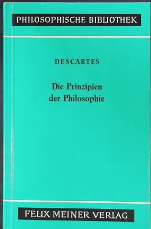 Bild des Verkufers fr Die Prinzipien der Philosophie. zum Verkauf von Antiquariat Bookfarm