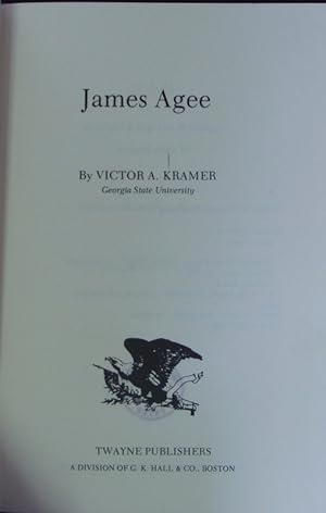 Seller image for James Agee. for sale by Antiquariat Bookfarm