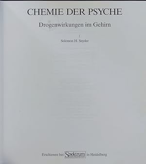 Bild des Verkufers fr Chemie der Psyche. zum Verkauf von Antiquariat Bookfarm