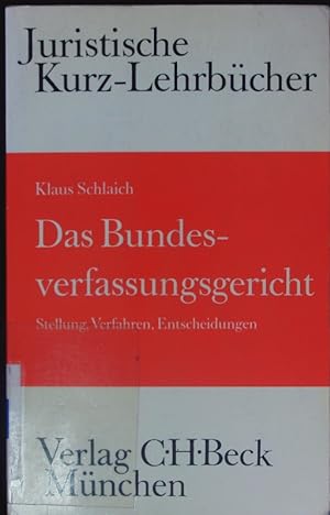 Seller image for Das Bundesverfassungsgericht. for sale by Antiquariat Bookfarm