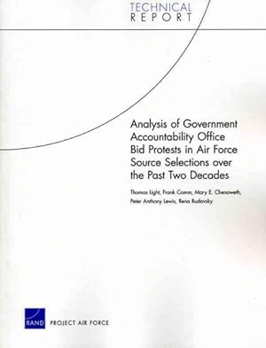 Seller image for Analysis of Government Accountability Office Bid Protests in Air Force Source Selections over the Past Two Decades for sale by GreatBookPrices