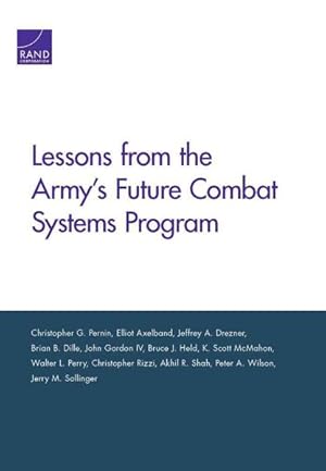 Imagen del vendedor de Lessons from the Army's Future Combat Systems Program a la venta por GreatBookPrices