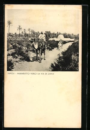 Ansichtskarte Tripoli, Marabutto verso la Via di Zavia