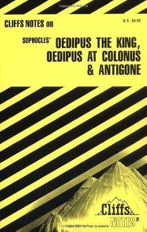 Imagen del vendedor de CliffsNotes® on Sophocles Oedipus The King, Oedipus at Colonus & Antigone a la venta por WeBuyBooks