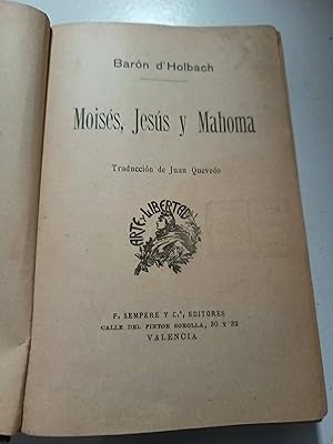 Seller image for MOISES, JESUS Y MAHOMA for sale by SoferBooks