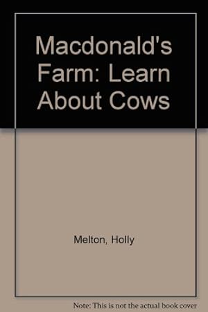 Seller image for "Macdonald's Farm": Learn About Cows for sale by WeBuyBooks