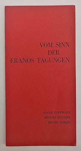 Seller image for Vom Sinn der Eranos-Tagungen. for sale by Der Buchfreund