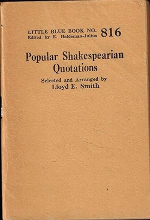 Seller image for Little Blue Book No. 816 - Famous Shakespearian Quotations for sale by UHR Books