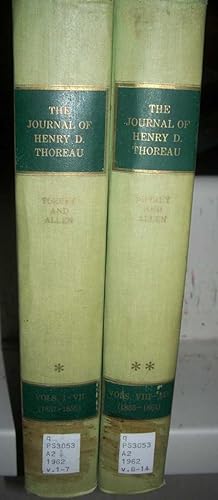 Immagine del venditore per The Journal of Henry D. Thoreau in Fourteen Volumes, Bound as Two venduto da Easy Chair Books