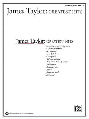 Bild des Verkufers fr James Taylor: Greatest Hits: Piano/Vocal/Guitar Book zum Verkauf von Antiquariat Armebooks