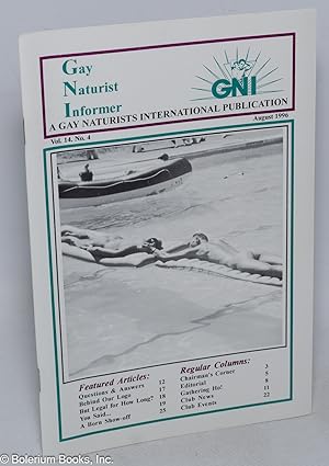 Seller image for GNI: Gay Naturist Informer; vol. 14, #4, August 1996 for sale by Bolerium Books Inc.