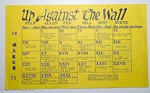 Up Against the Wall F.M., March 1971 [poster]