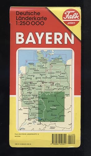 Deutsche Länderkarte; Teil: Kt. 12., Bayern. Falk-Plan ; 1329