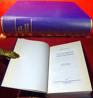 Bild des Verkufers fr Allgemeine Staatslehre. Dritte Auflage, siebenter Neudruck. zum Verkauf von Antiquariat Clement